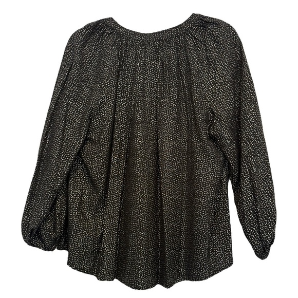 Velvet by Graham & Spencer Shirley Metallic Dot-Print Blouse – Size Medium- EUC - Picture 2 of 5